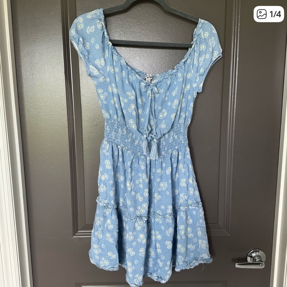 J for Justify Light Blue Floral Dress